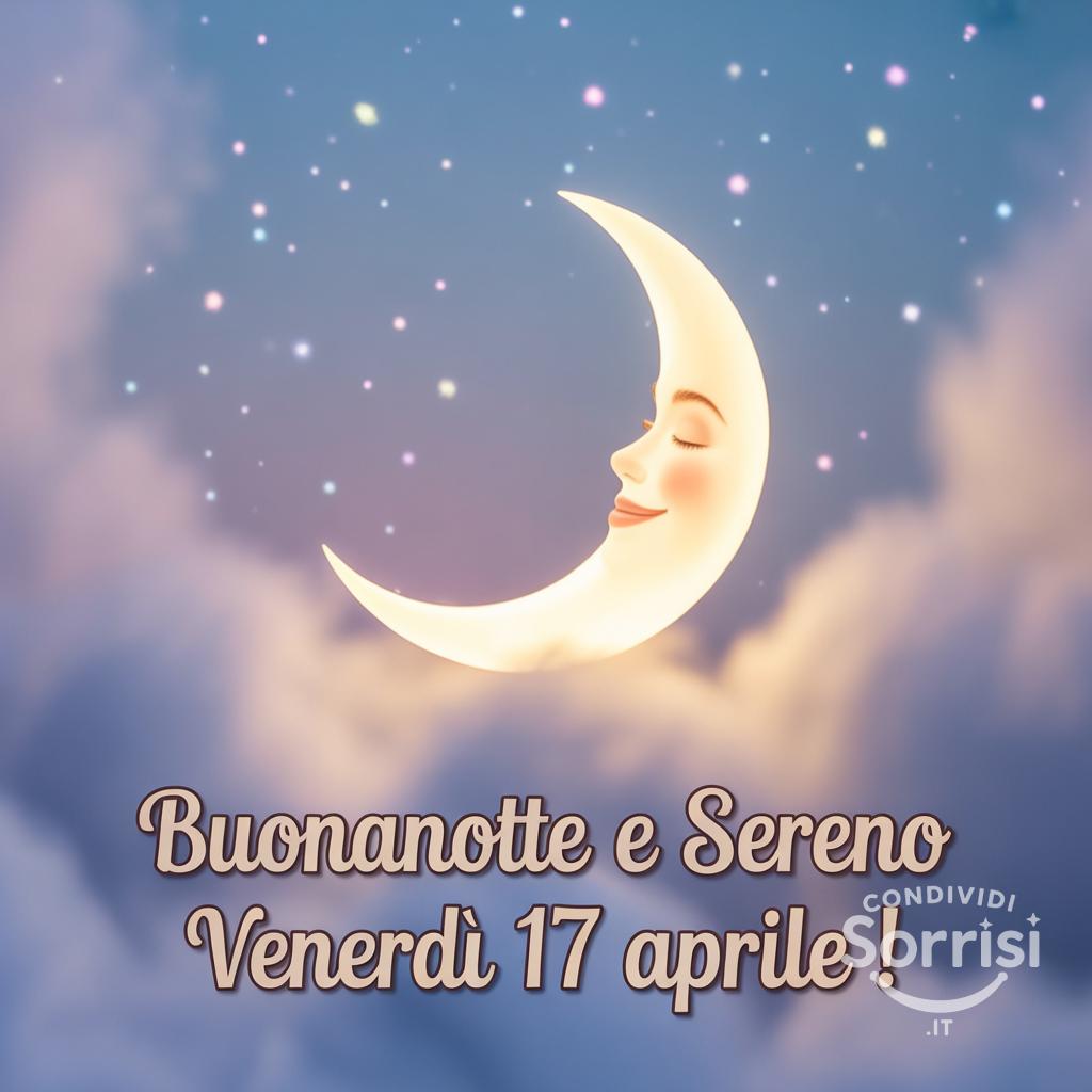 Buonanotte e sereno venerdì 17 aprile !