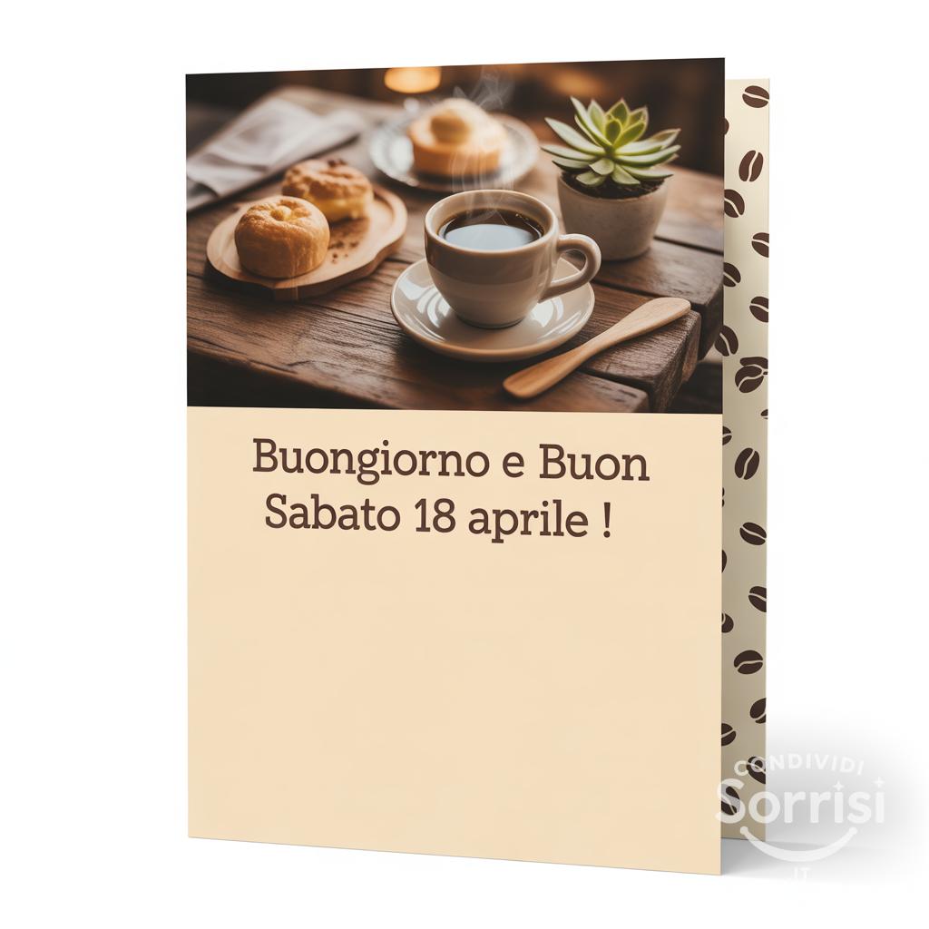 Buongiorno e buon sabato 18 aprile !