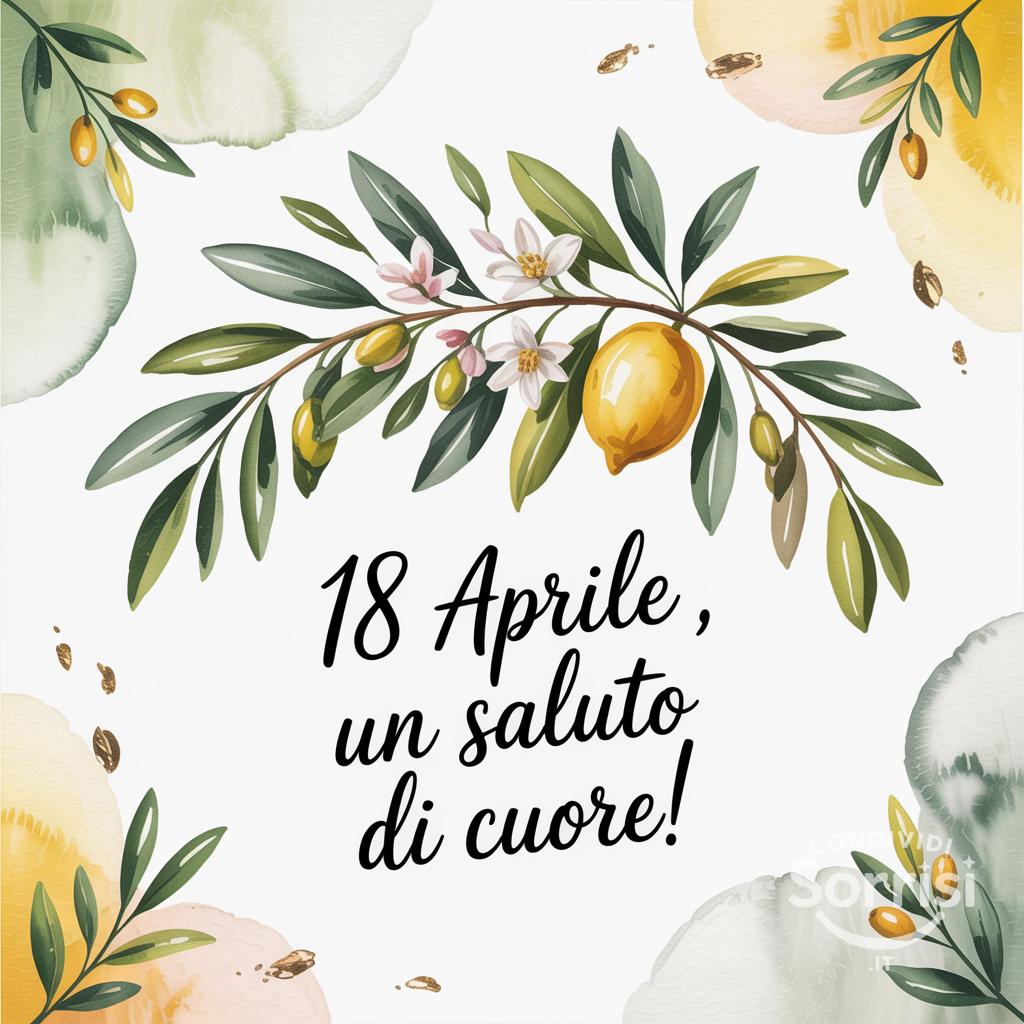 18 aprile , un saluto di cuore!