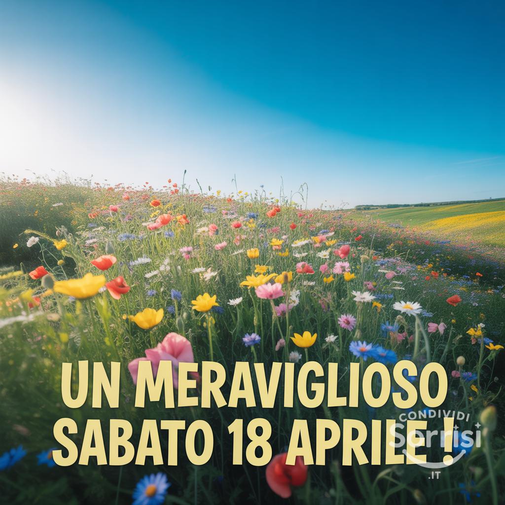 Un meraviglioso sabato 18 aprile !