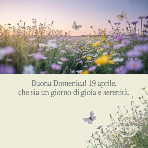 Buongiorno e Buona Domenica 19 Aprile 2026: Un Giorno Speciale da Vivere