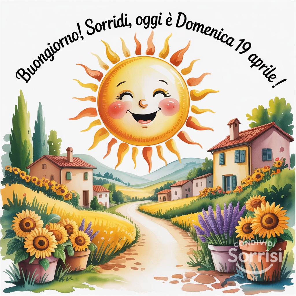 Buongiorno! Sorridi, oggi è Domenica 19 Aprile !