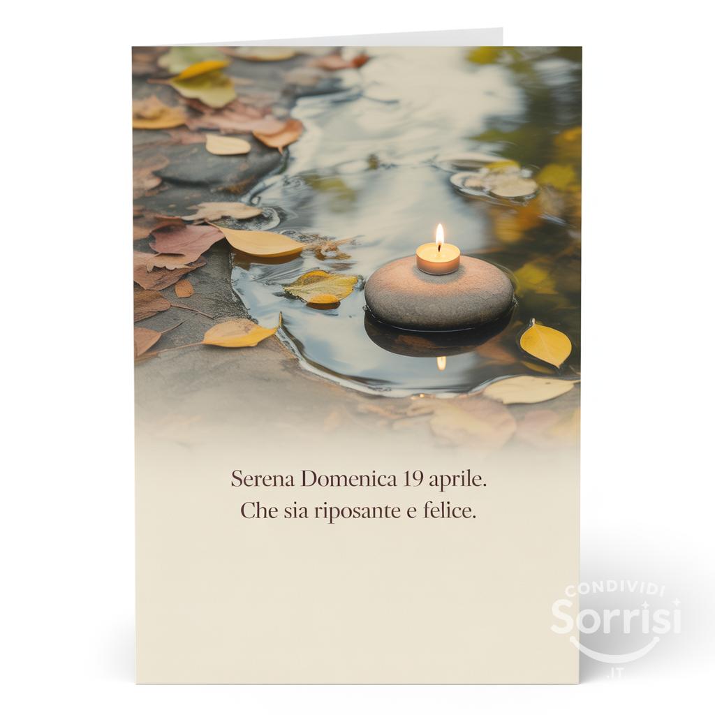 Serena Domenica 19 Aprile . Che sia riposante e felice.