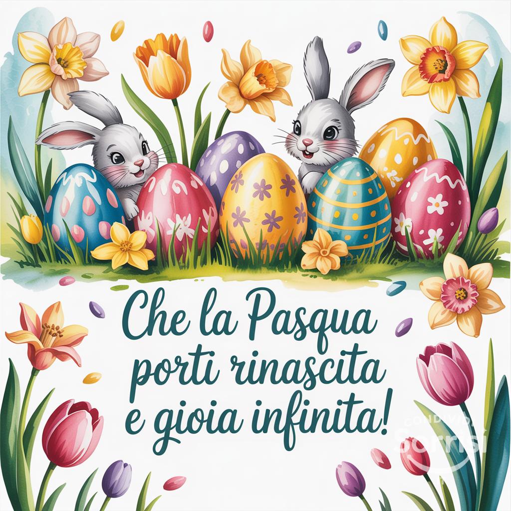 Che la Pasqua porti rinascita e gioia infinita!