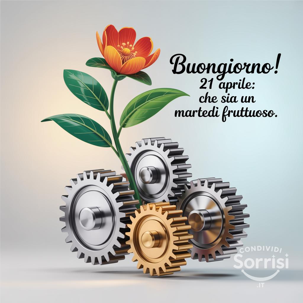 Buongiorno! 21 Aprile: che sia un martedì fruttuoso.