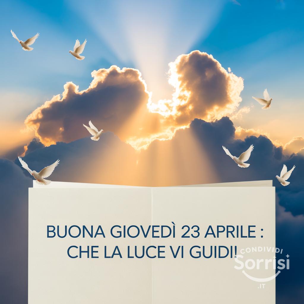 Buona Giovedì 23 Aprile : che la luce vi guidi!