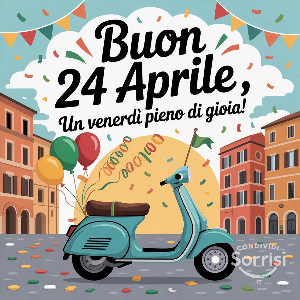 Buon 24 aprile , un venerdì pieno di gioia!