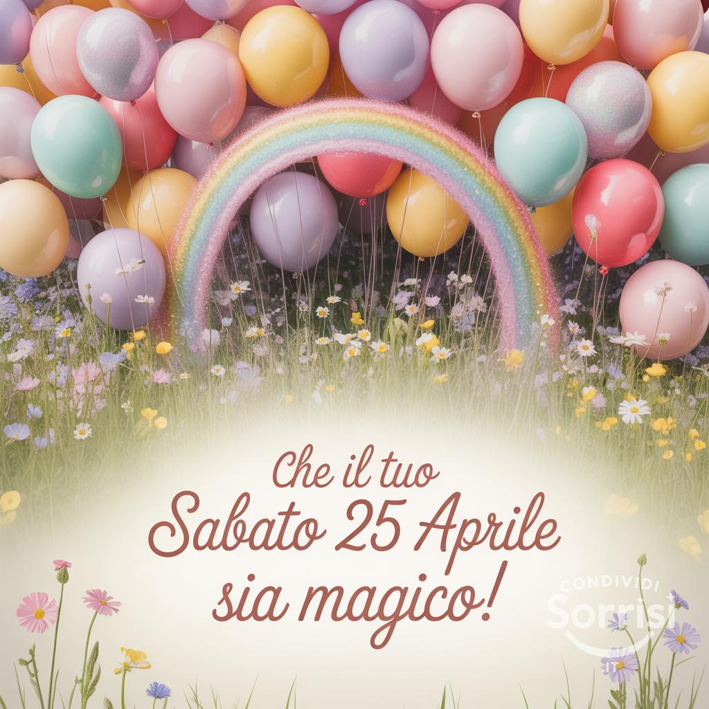 Che il tuo sabato 25 aprile  sia magico!