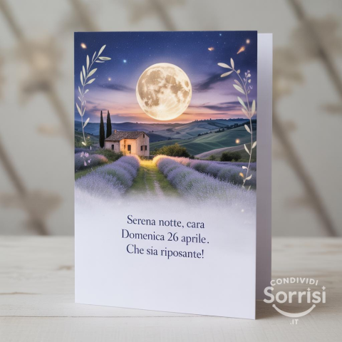 Buonanotte e Buona Domenica 26 Aprile 2026: Un Saluto Speciale
