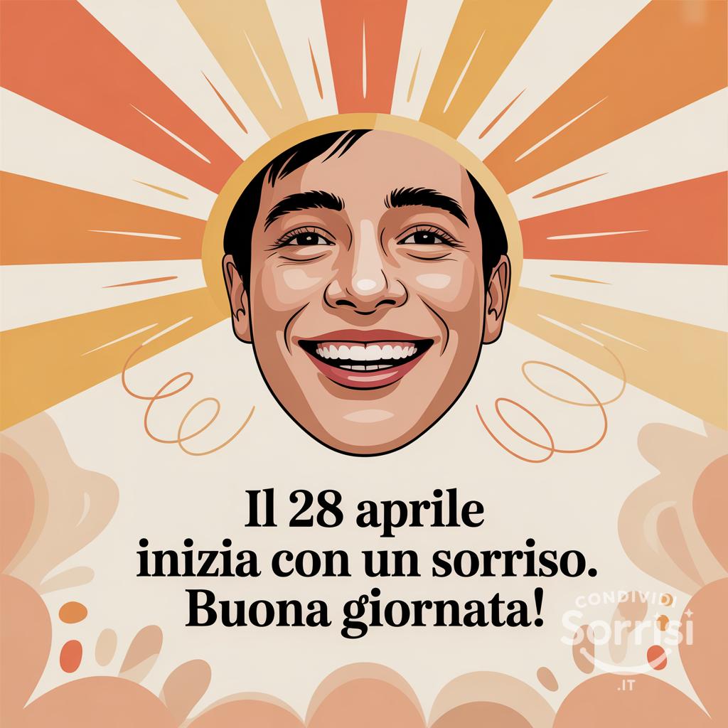Il 28 Aprile  inizia con un sorriso. Buona giornata!