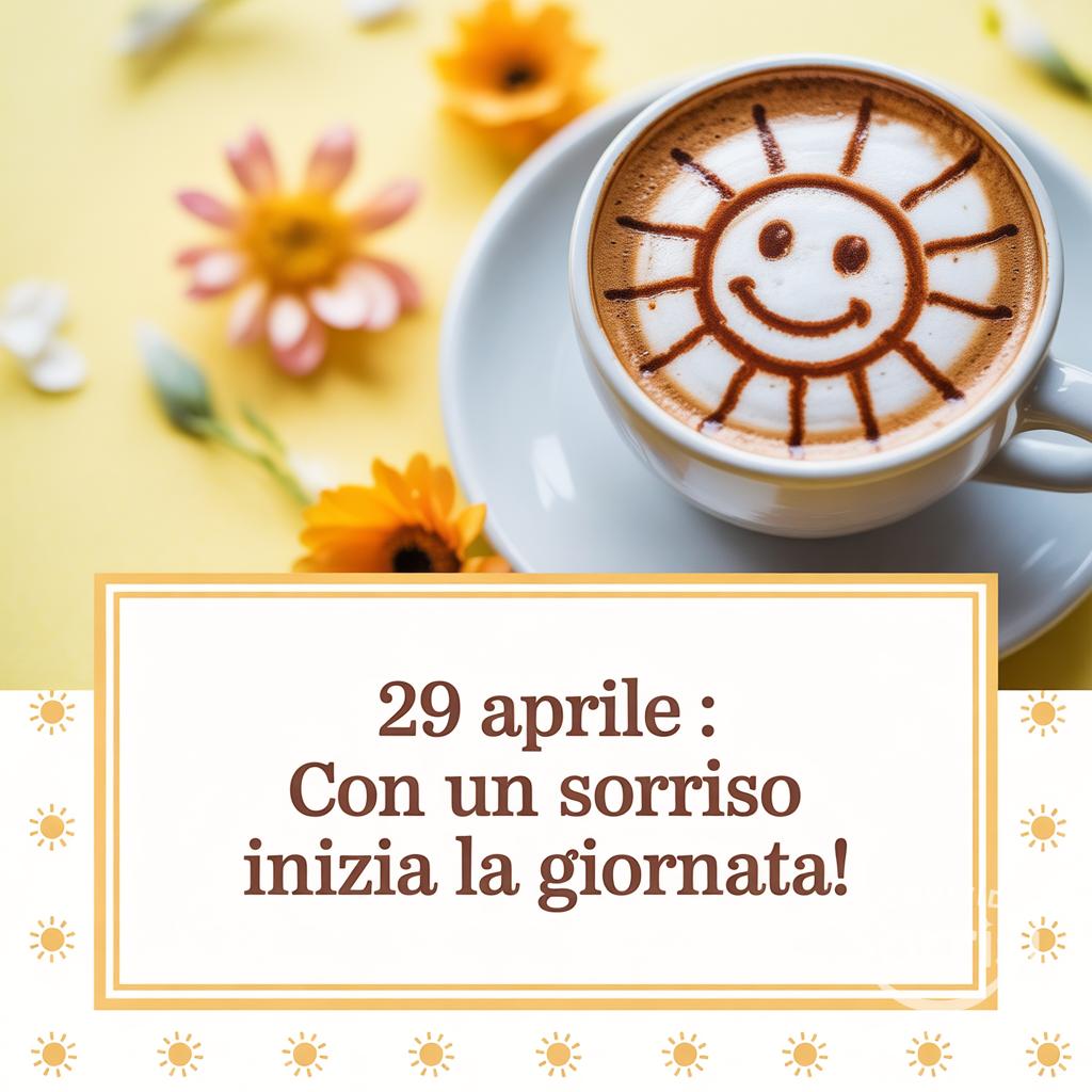 29 Aprile : con un sorriso inizia la giornata!