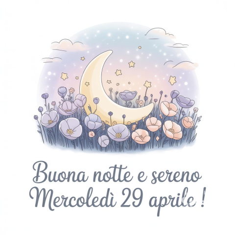 Buonanotte Mercoledì 29 Aprile 2026: Riposare per Nuovi Inizi