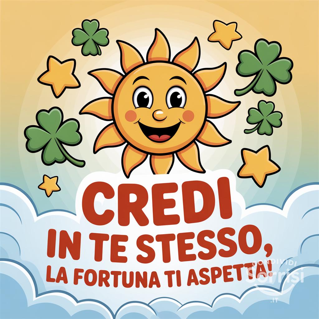 Credi in te stesso, la fortuna ti aspetta!