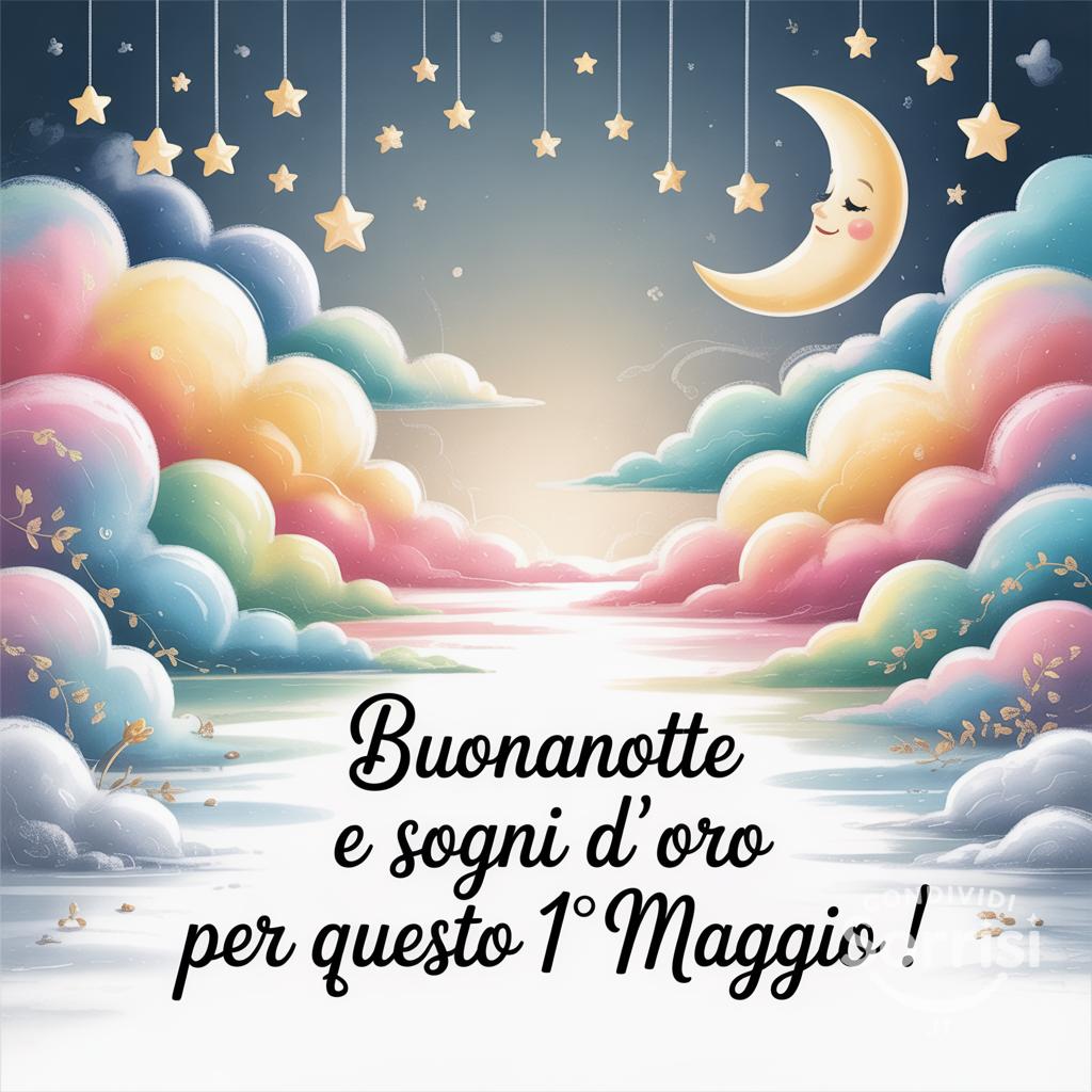 Buonanotte e sogni d'oro per questo 1° maggio !