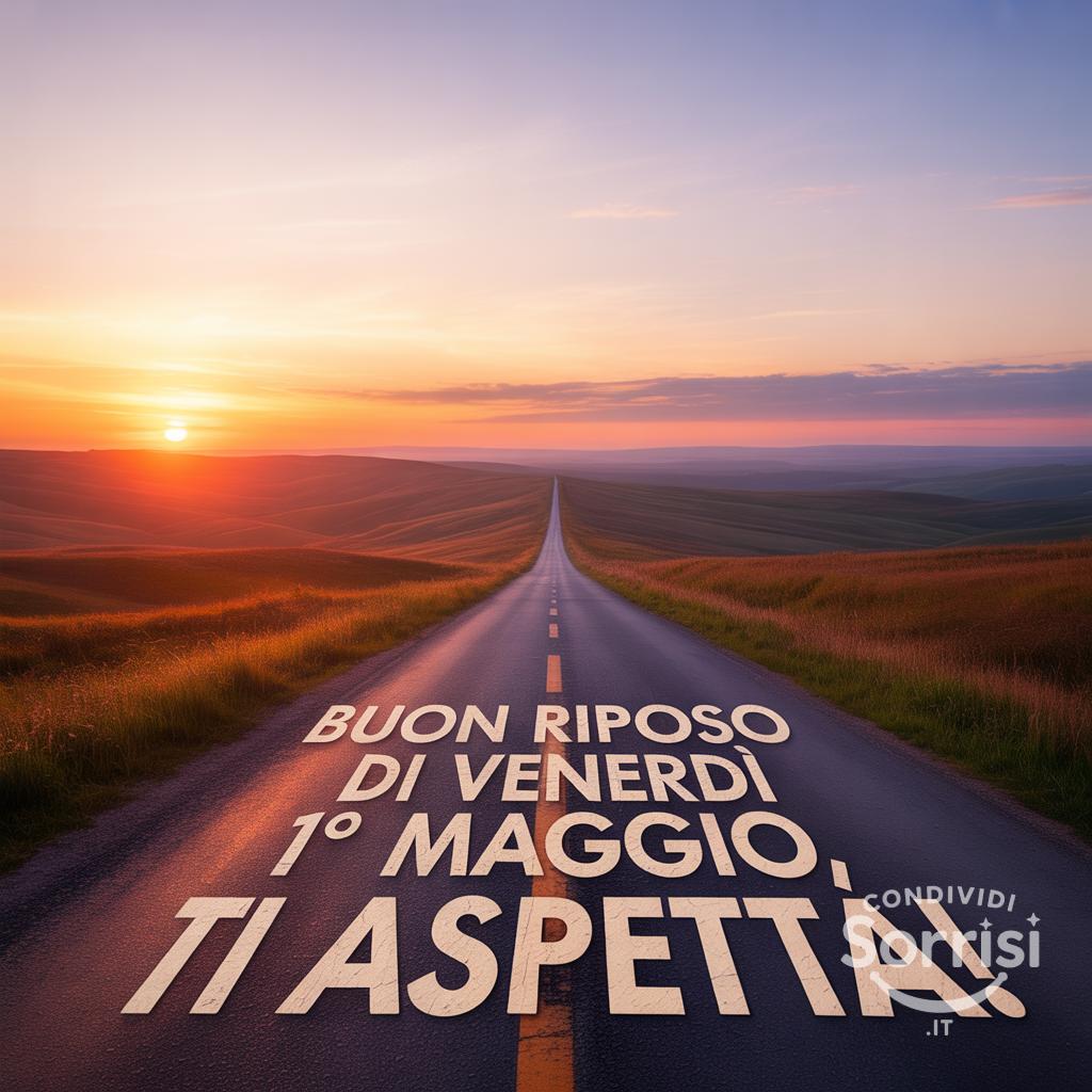 Buon riposo di venerdì 1° maggio,  ti aspetta!