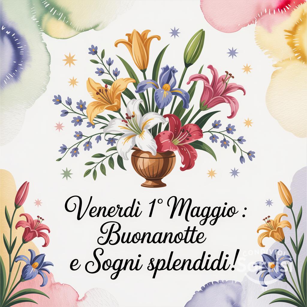 Venerdì 1° maggio : Buonanotte e sogni splendidi!