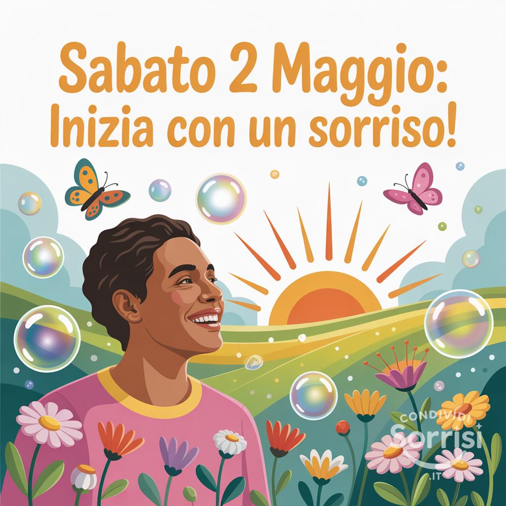 Sabato 2 maggio: inizia con un sorriso!