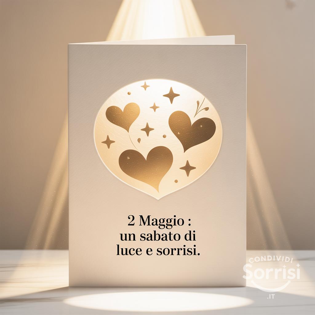 2 maggio : un sabato di luce e sorrisi.