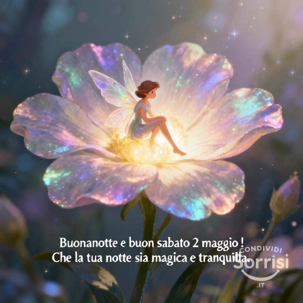 Buonanotte e buon sabato 2 maggio ! Che la tua notte sia magica e tranquilla.