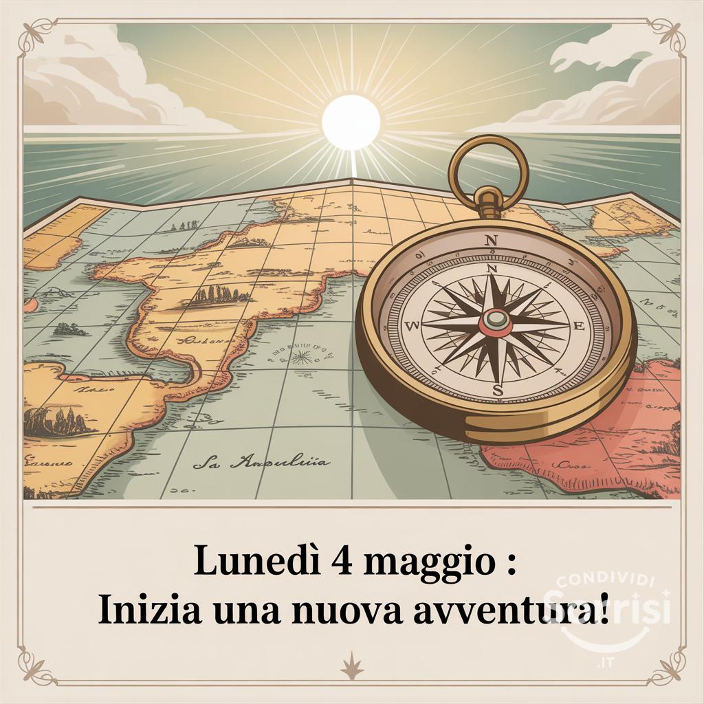 Lunedì 4 Maggio : Inizia una nuova avventura!