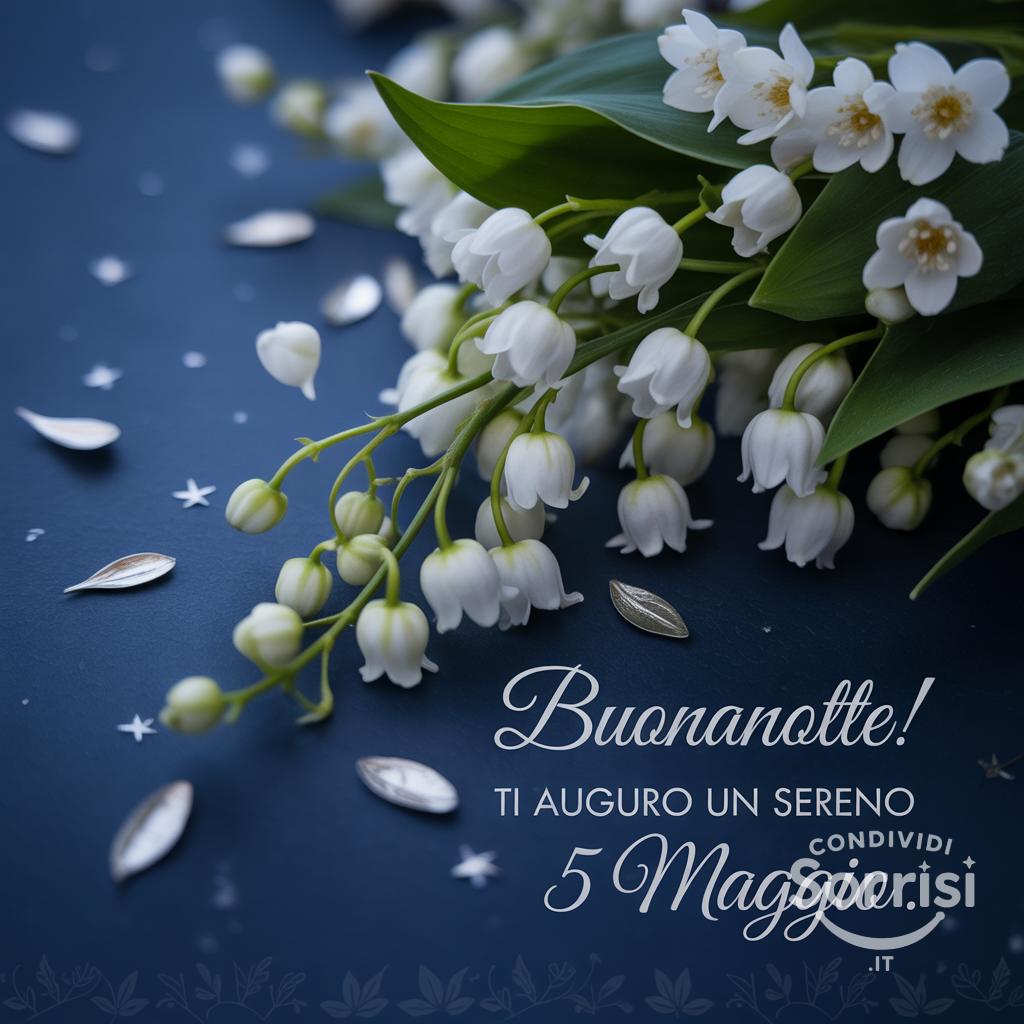 Buonanotte! Ti auguro un sereno 5 maggio .