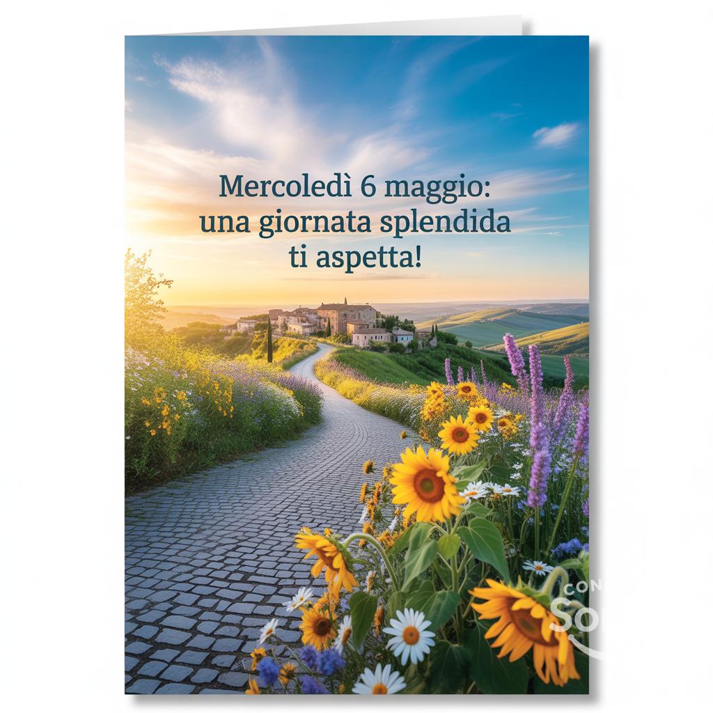 Mercoledì 6 Maggio: una giornata splendida ti aspetta!