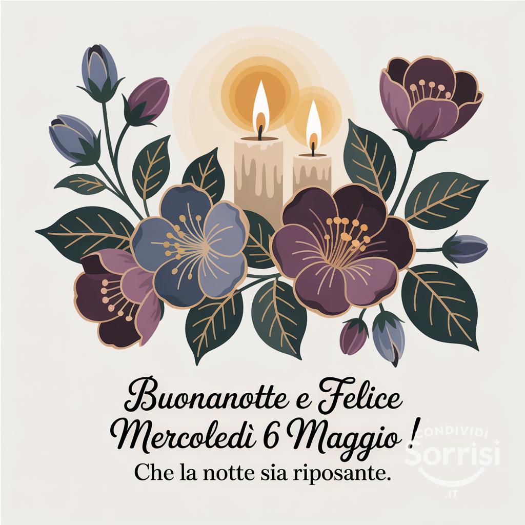Buonanotte e felice mercoledì 6 maggio ! Che la notte sia riposante.