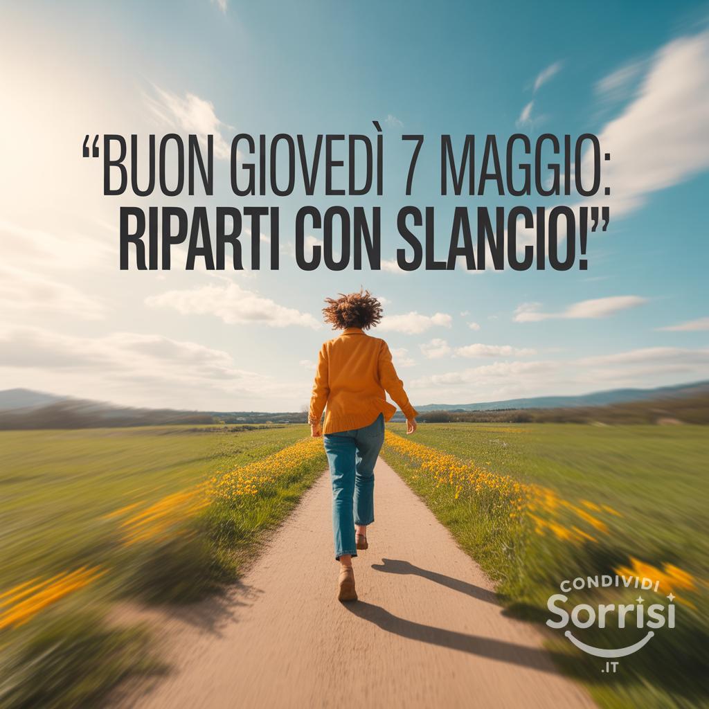 Buon Giovedì 7 Maggio: riparti con slancio!