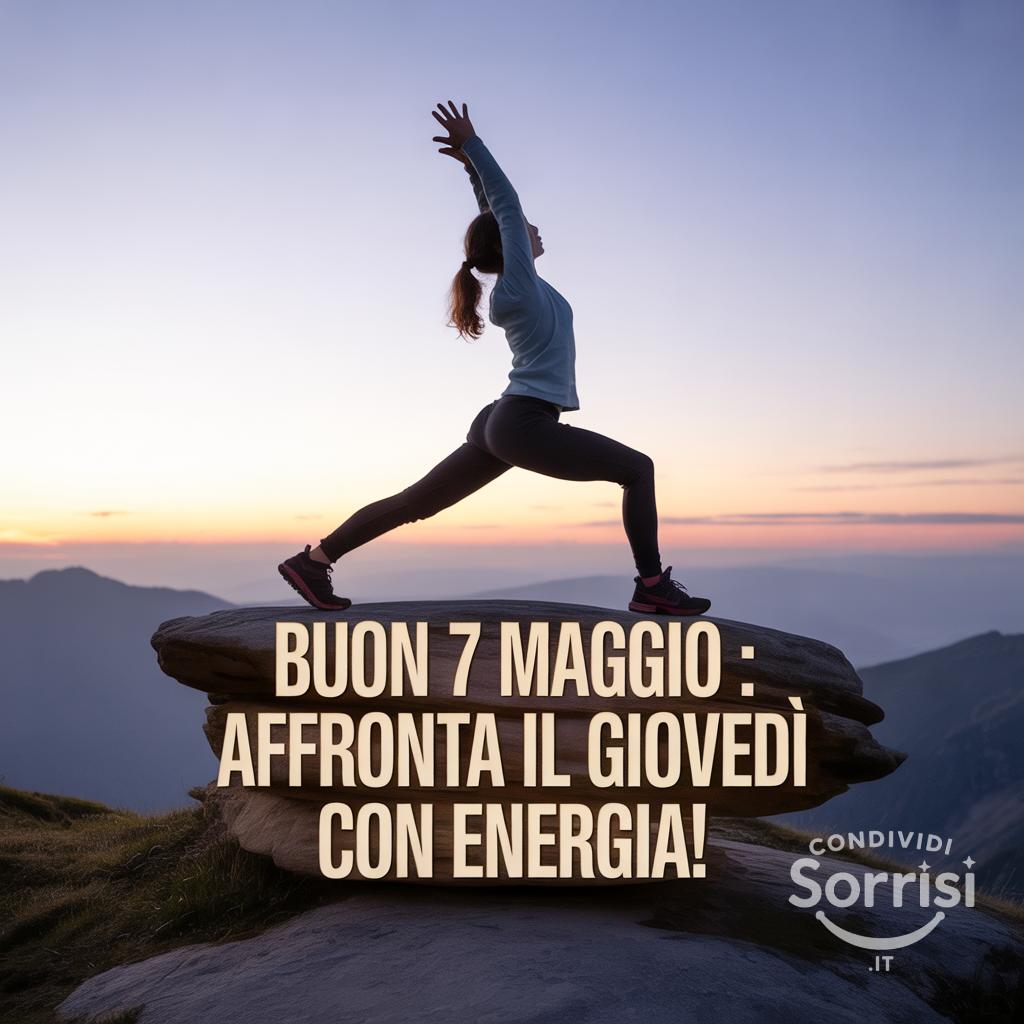 Buon 7 Maggio : affronta il giovedì con energia!