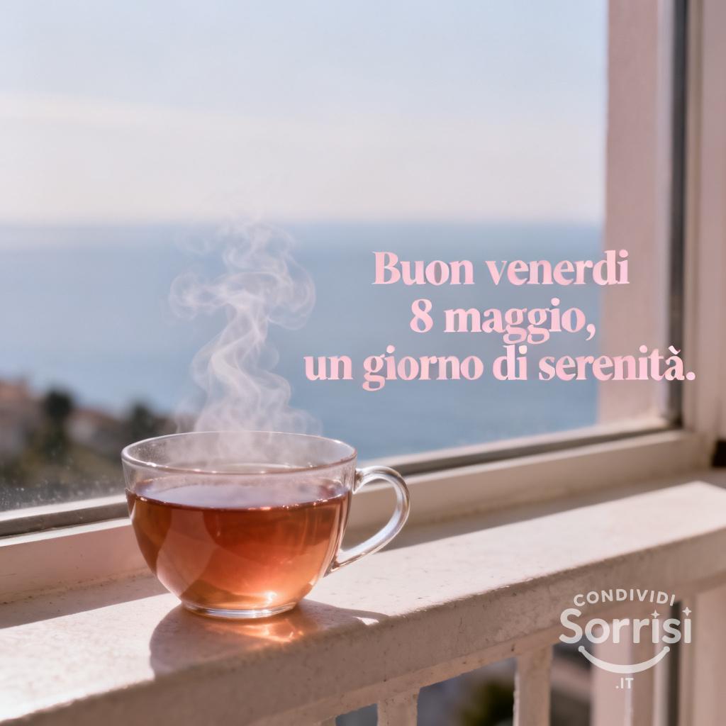 Buon venerdì 8 maggio, un giorno di serenità.