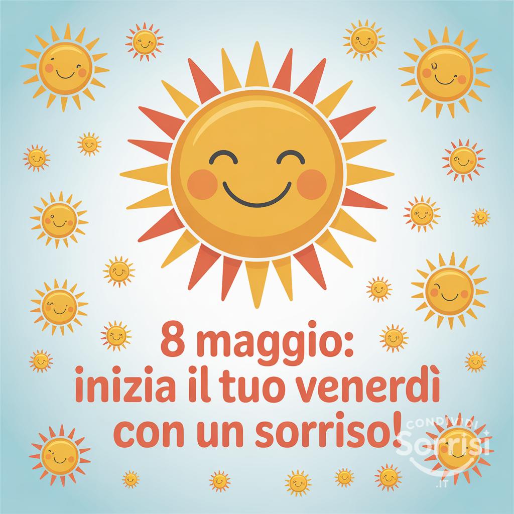 8 maggio: Inizia il tuo venerdì con un sorriso!