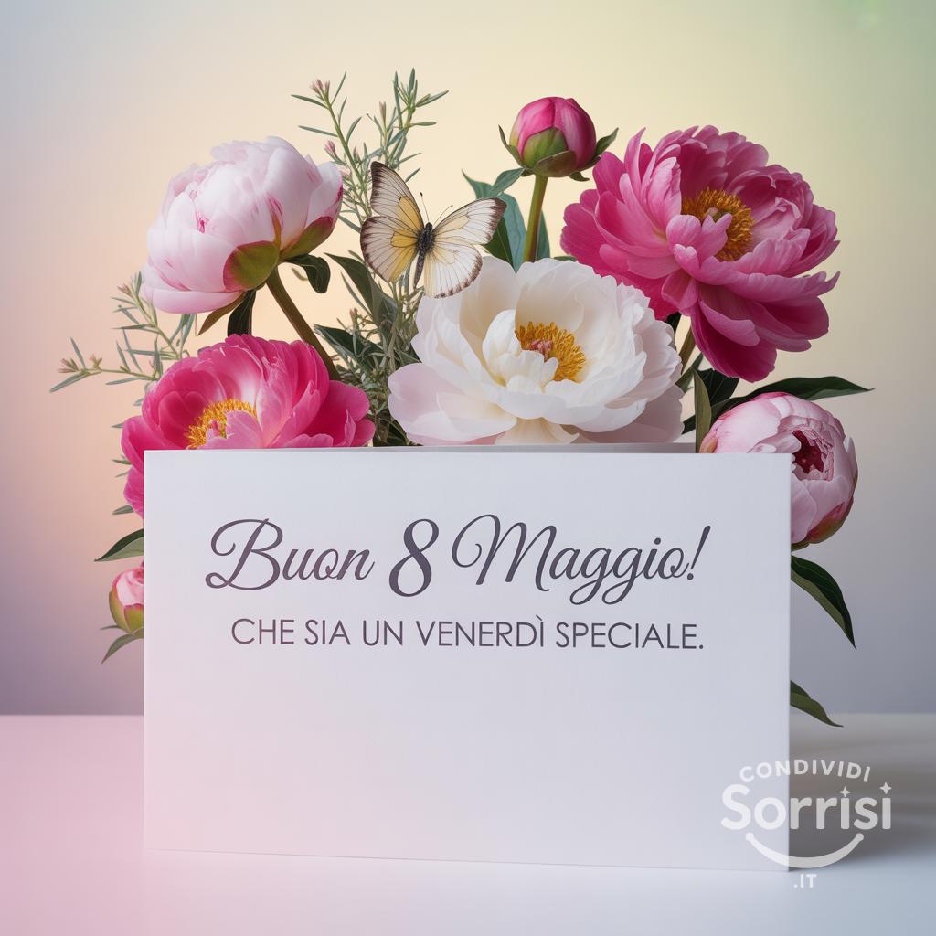 Buon 8 maggio! Che sia un venerdì speciale.