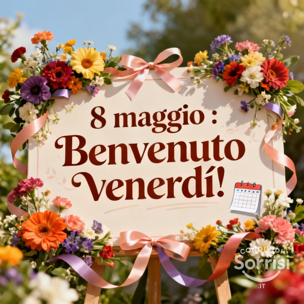 8 maggio : Benvenuto venerdì!
