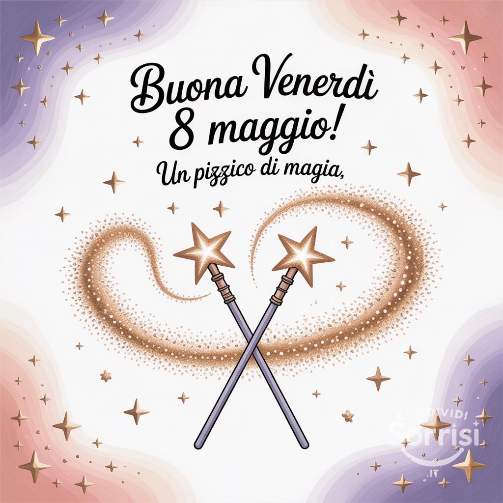 Buona venerdì 8 maggio! Un pizzico di magia.