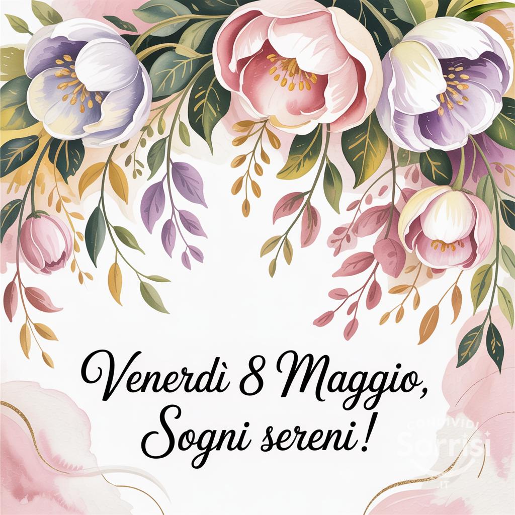 Venerdì 8 maggio, sogni sereni!