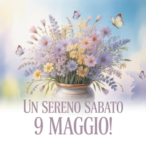 Buongiorno e Buona Sabato 9 Maggio 2026: Un Augurio Speciale per Iniziare la Giornata