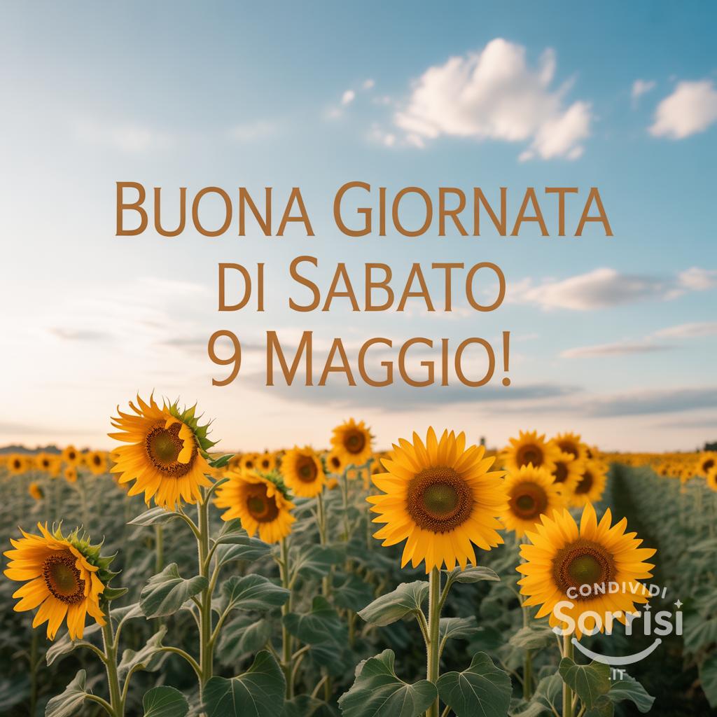 Buona Giornata di Sabato 9 Maggio!