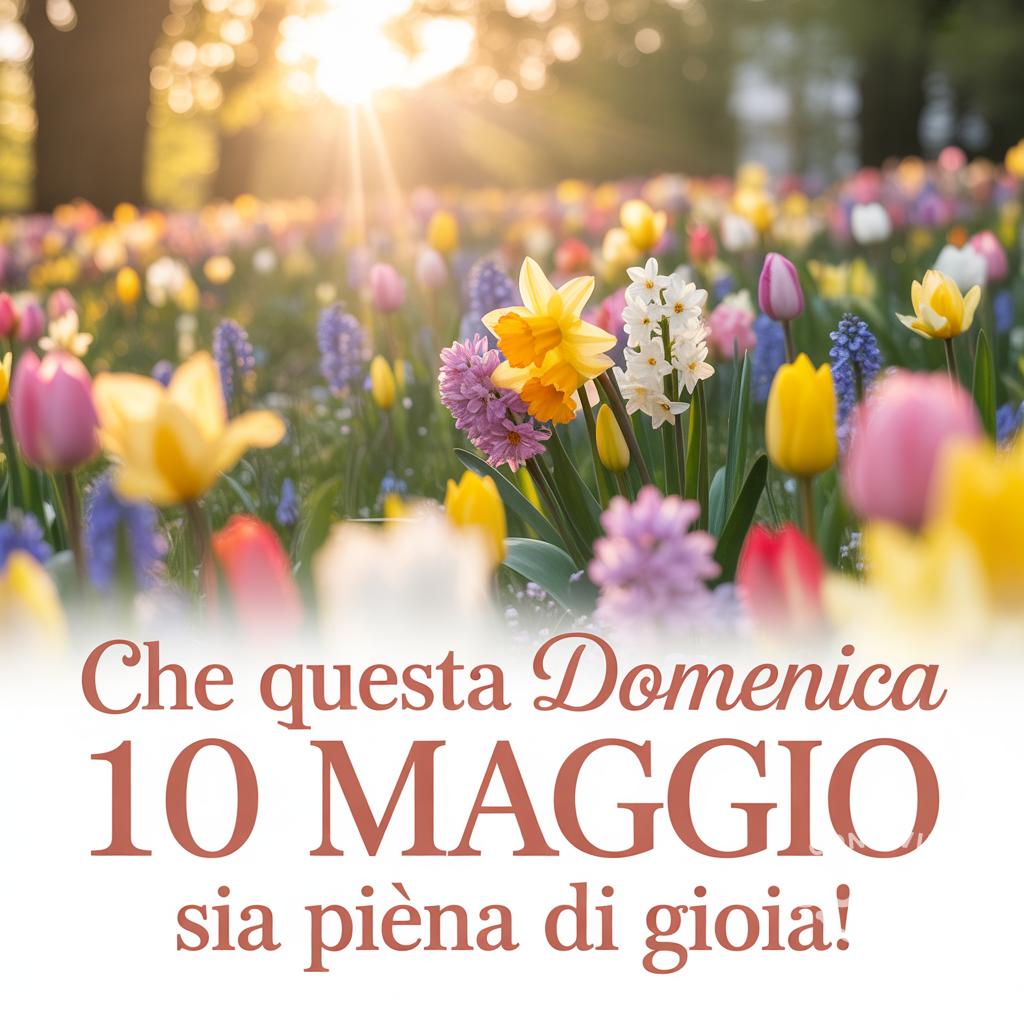 Che questa domenica 10 Maggio sia piena di gioia!