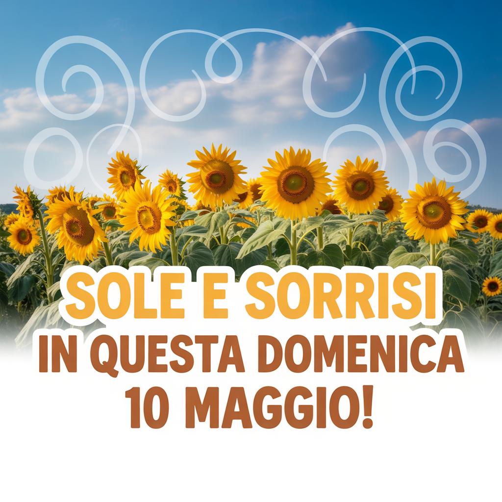 Sole e sorrisi in questa Domenica 10 Maggio!