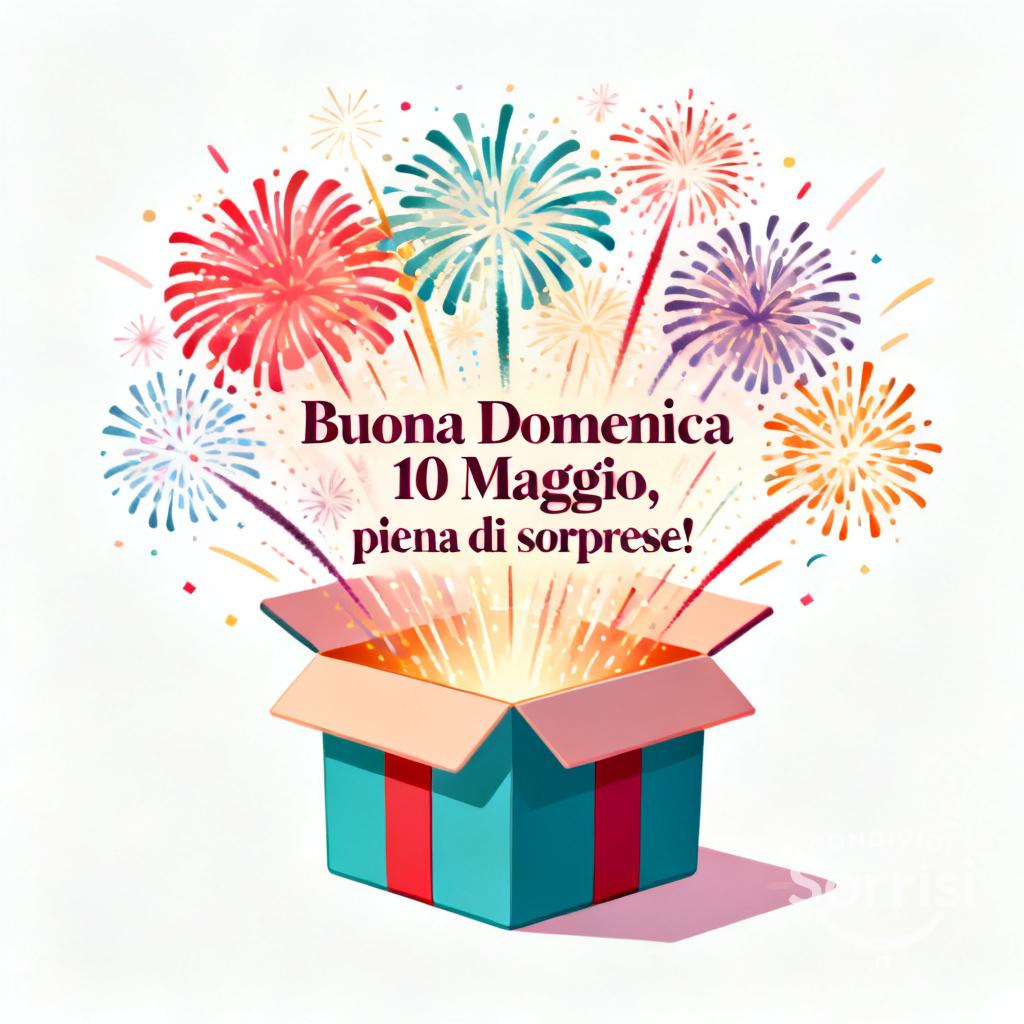 Buona Domenica 10 Maggio, piena di sorprese!