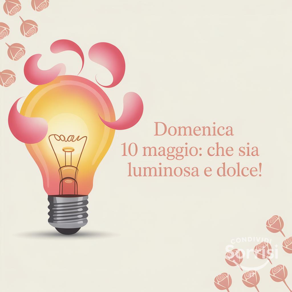 Domenica 10 Maggio: che sia luminosa e dolce!