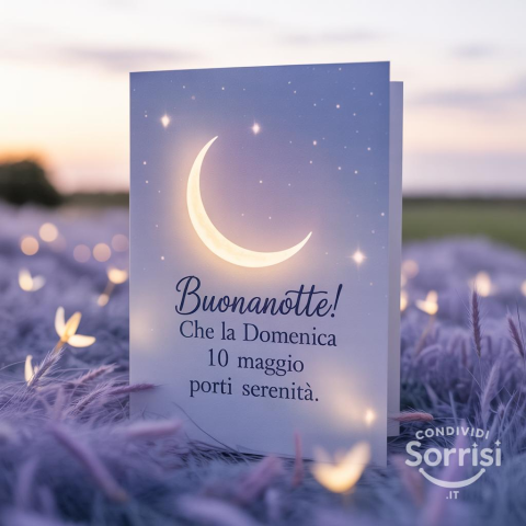 Buonanotte e Serena Domenica: 10 Maggio 2026