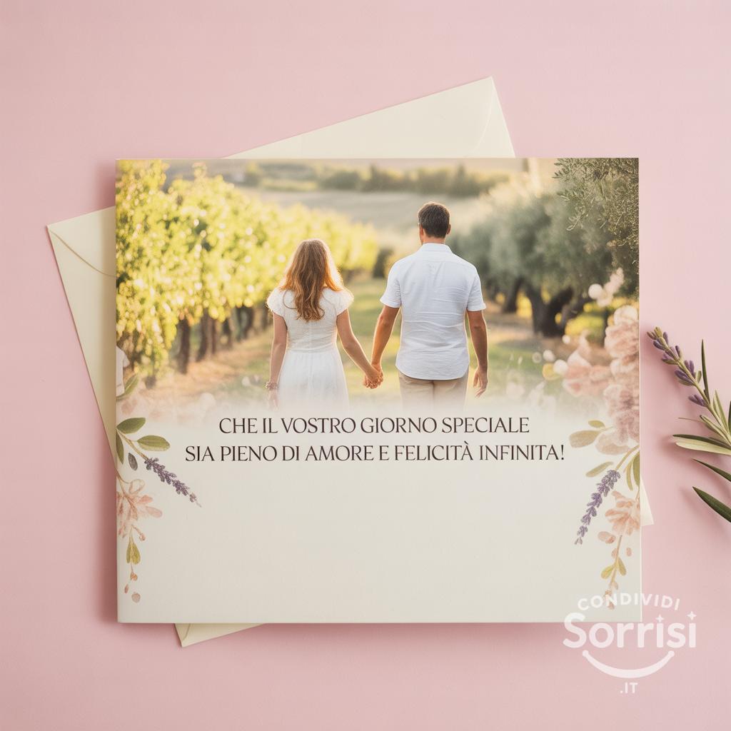 Che il vostro giorno speciale sia pieno di amore e felicità infinita!