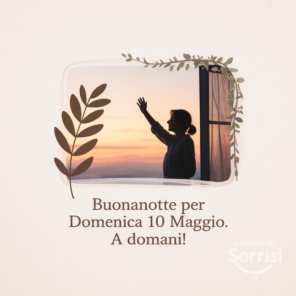 Buonanotte per domenica 10 maggio . A domani!