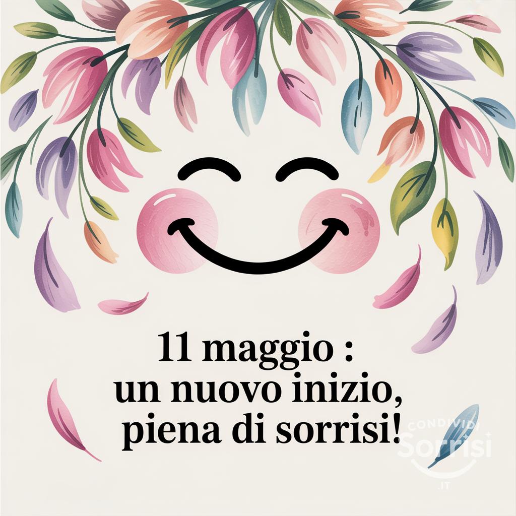 11 Maggio : un nuovo inizio, piena di sorrisi!