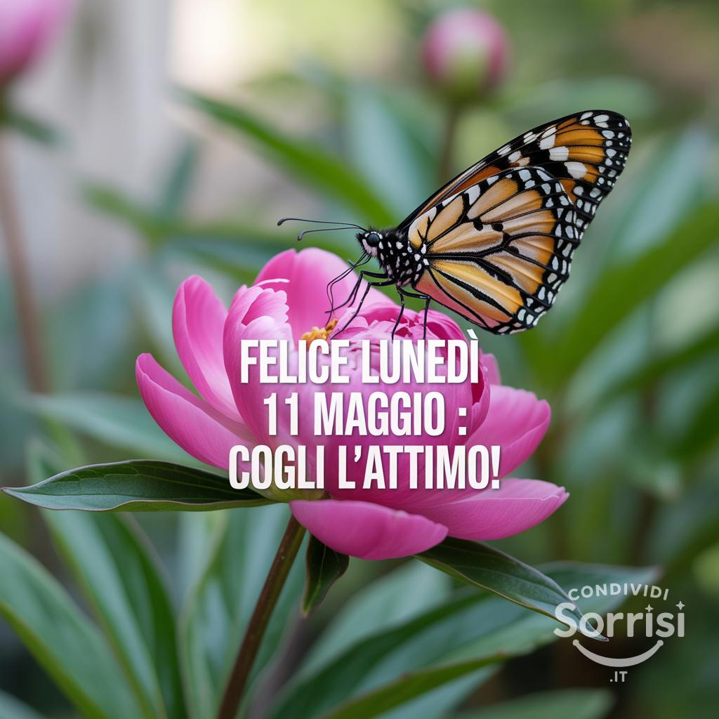 Felice lunedì 11 maggio : cogli l'attimo!