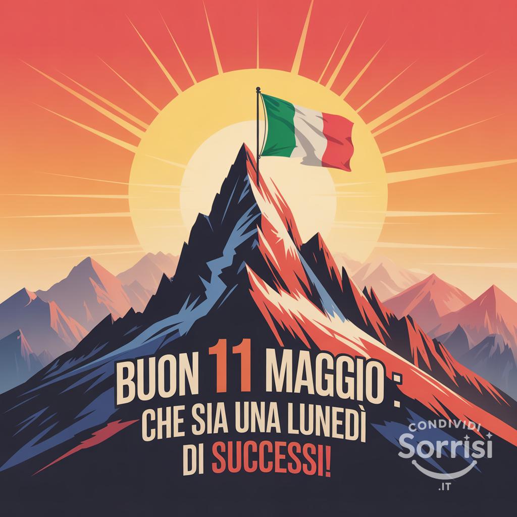 Buon 11 maggio : che sia una lunedì di successi!