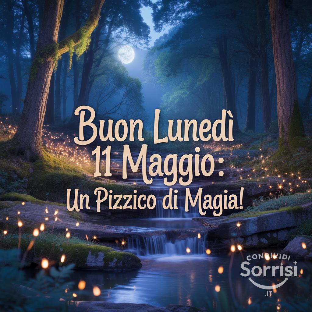 Buon lunedì 11 maggio : un pizzico di magia!
