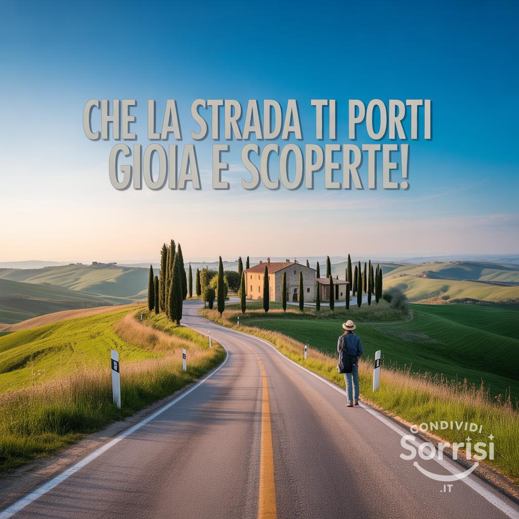 Che la strada ti porti gioia e scoperte!