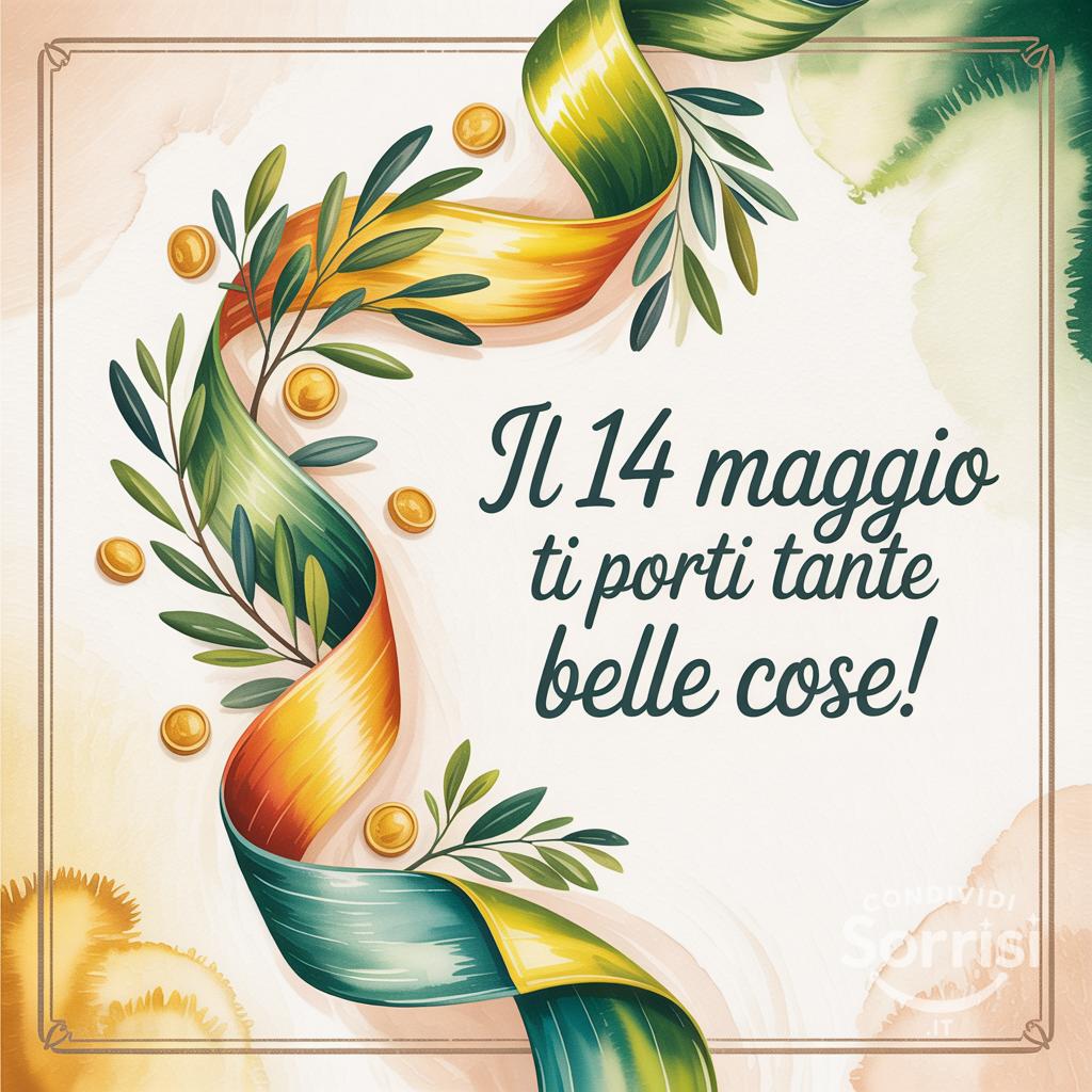 Il 14 maggio ti porti tante belle cose!